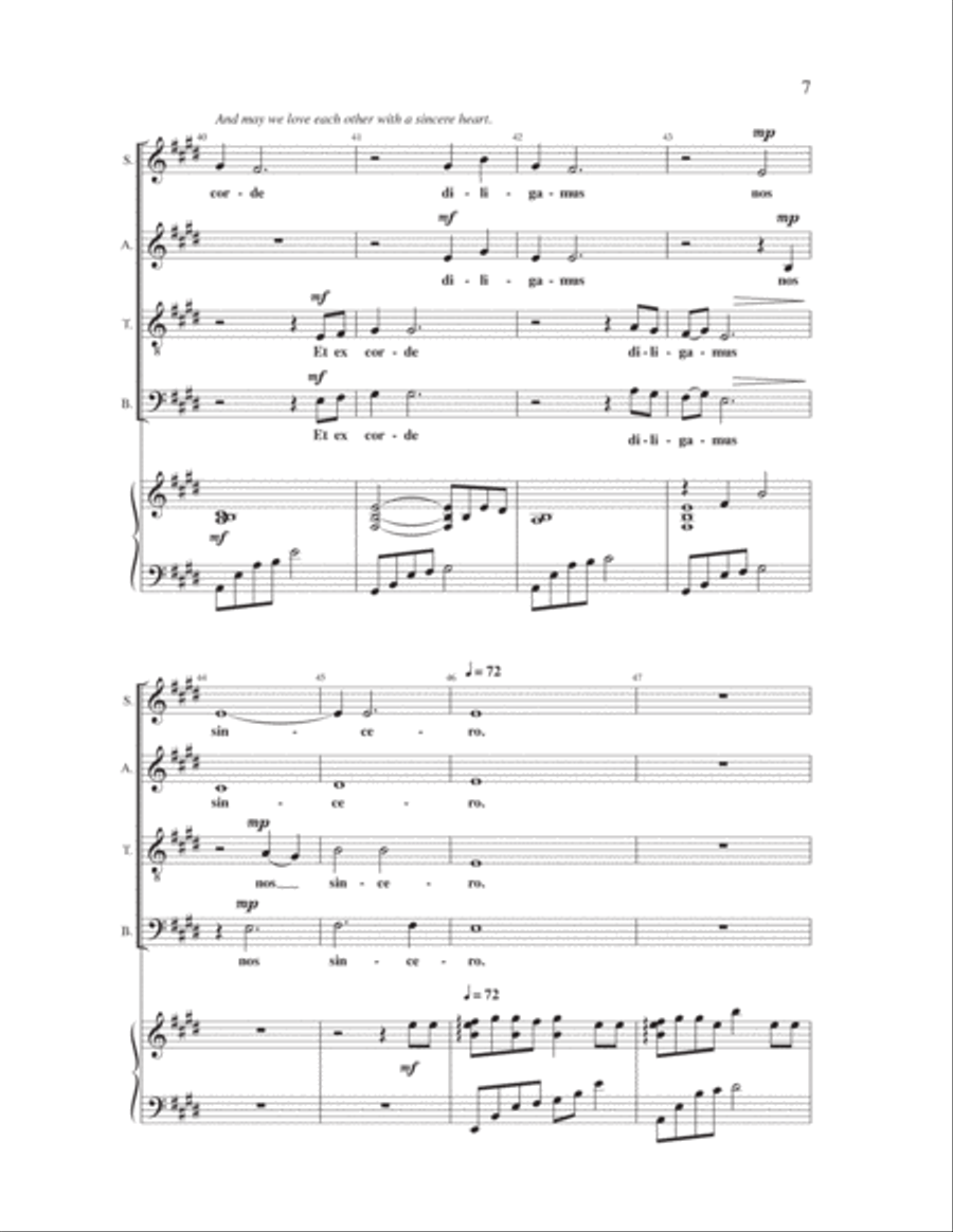 If Only the World (Ubi Caritas) 4-Part scores gallery preview page 6