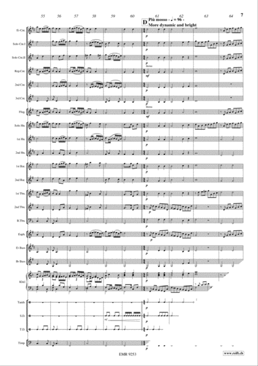 The Earl Of Oxford's March Brass Band scores gallery preview page 8