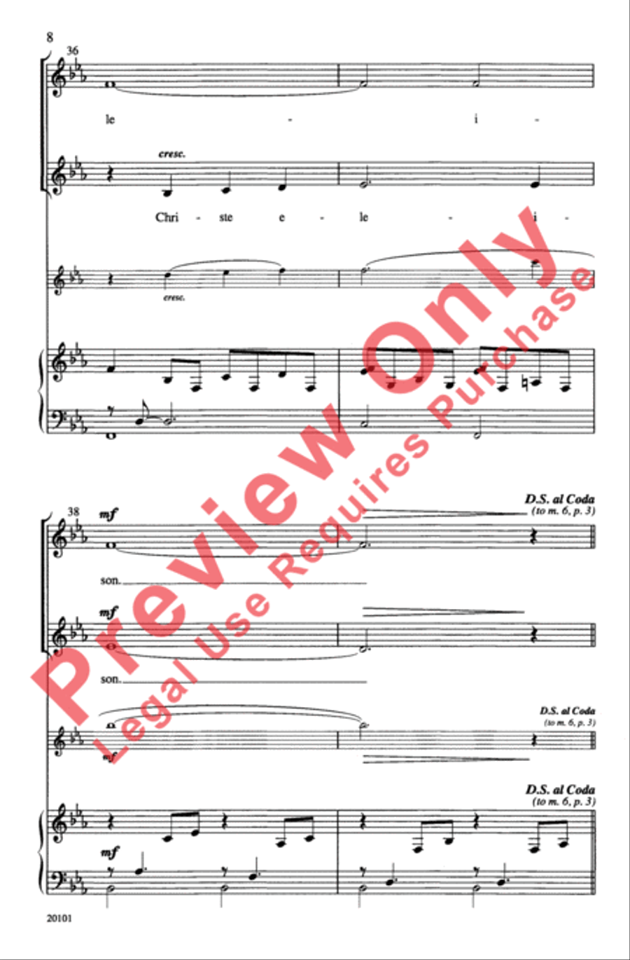 Kyrie Kanon 2-Part scores gallery preview page 8