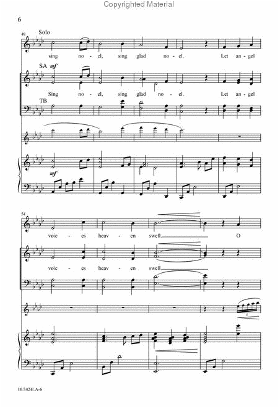 Hope Was Born 4-Part scores gallery preview page 5