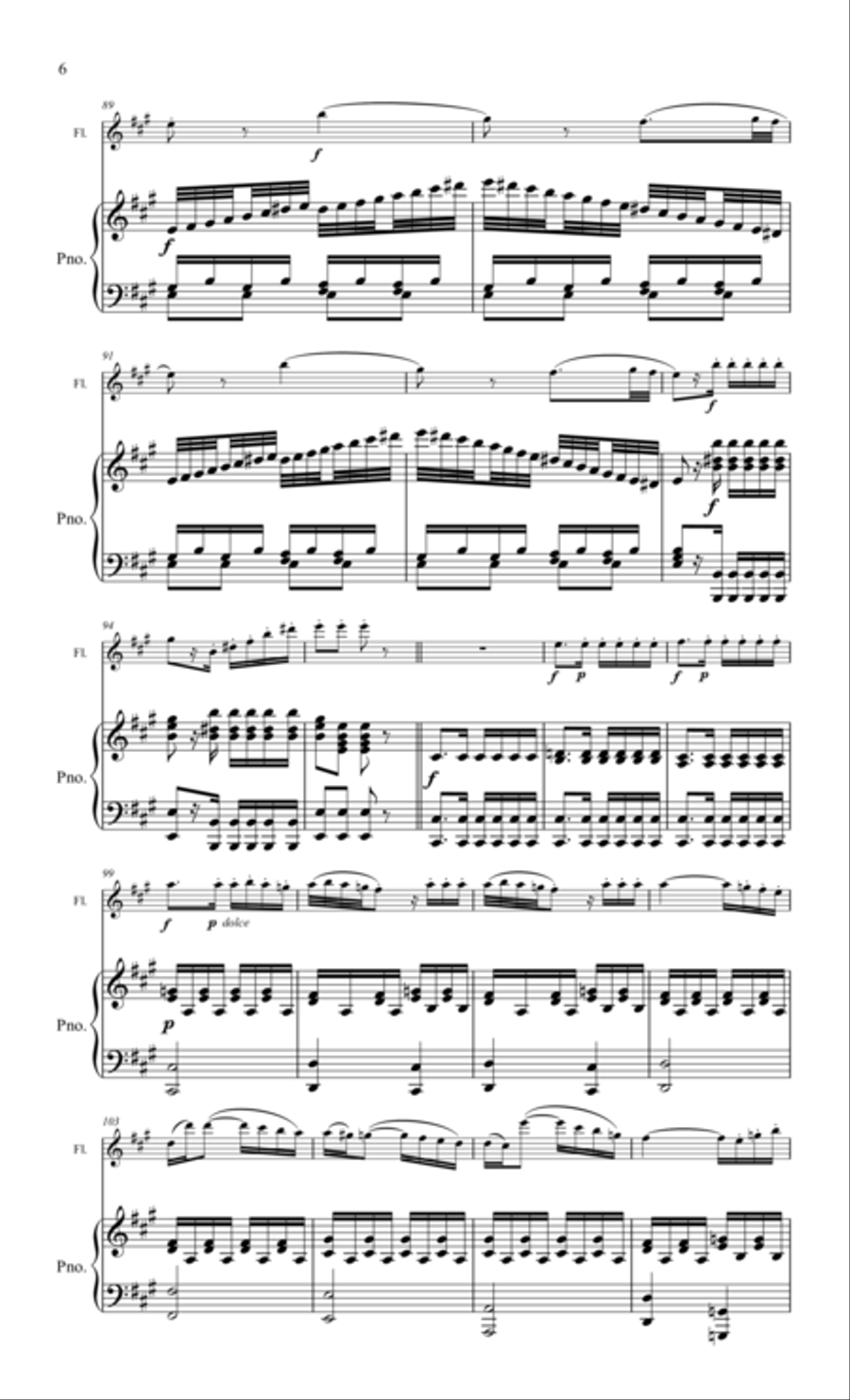Pleyel, Sonata for flute & piano Flute Solo scores gallery preview page 6