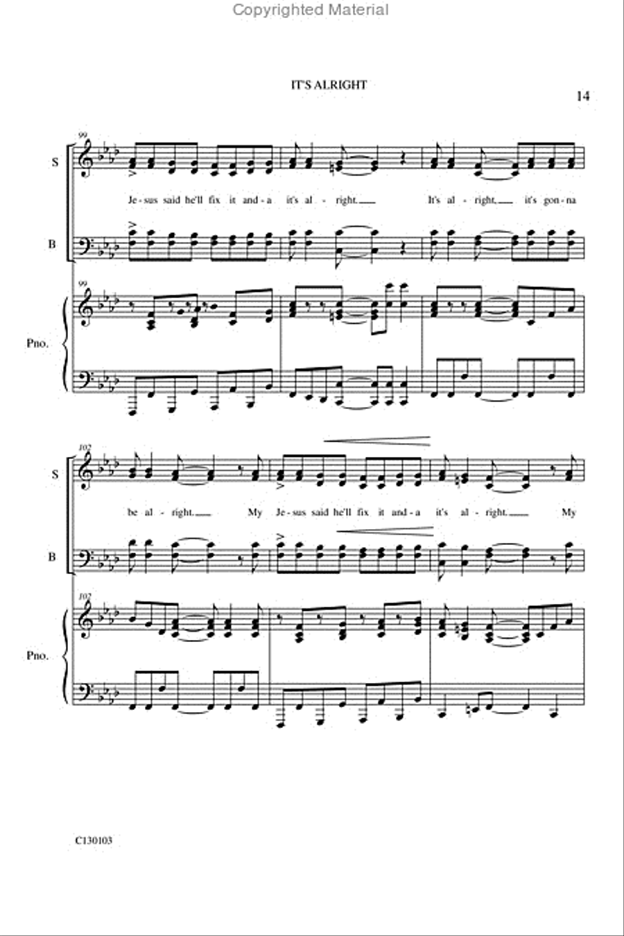 It's Alright Medley It's Alright Medley 4-Part scores gallery preview page 16