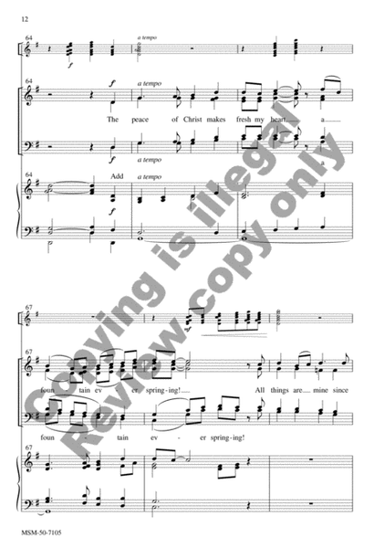 How Can I Keep from Singing? (Choral Score) image number null