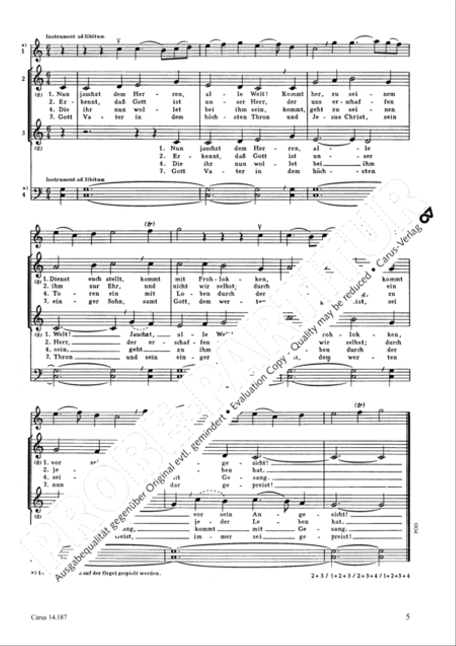 Nun jauchzt dem Herren, alle Welt SA scores gallery preview page 4