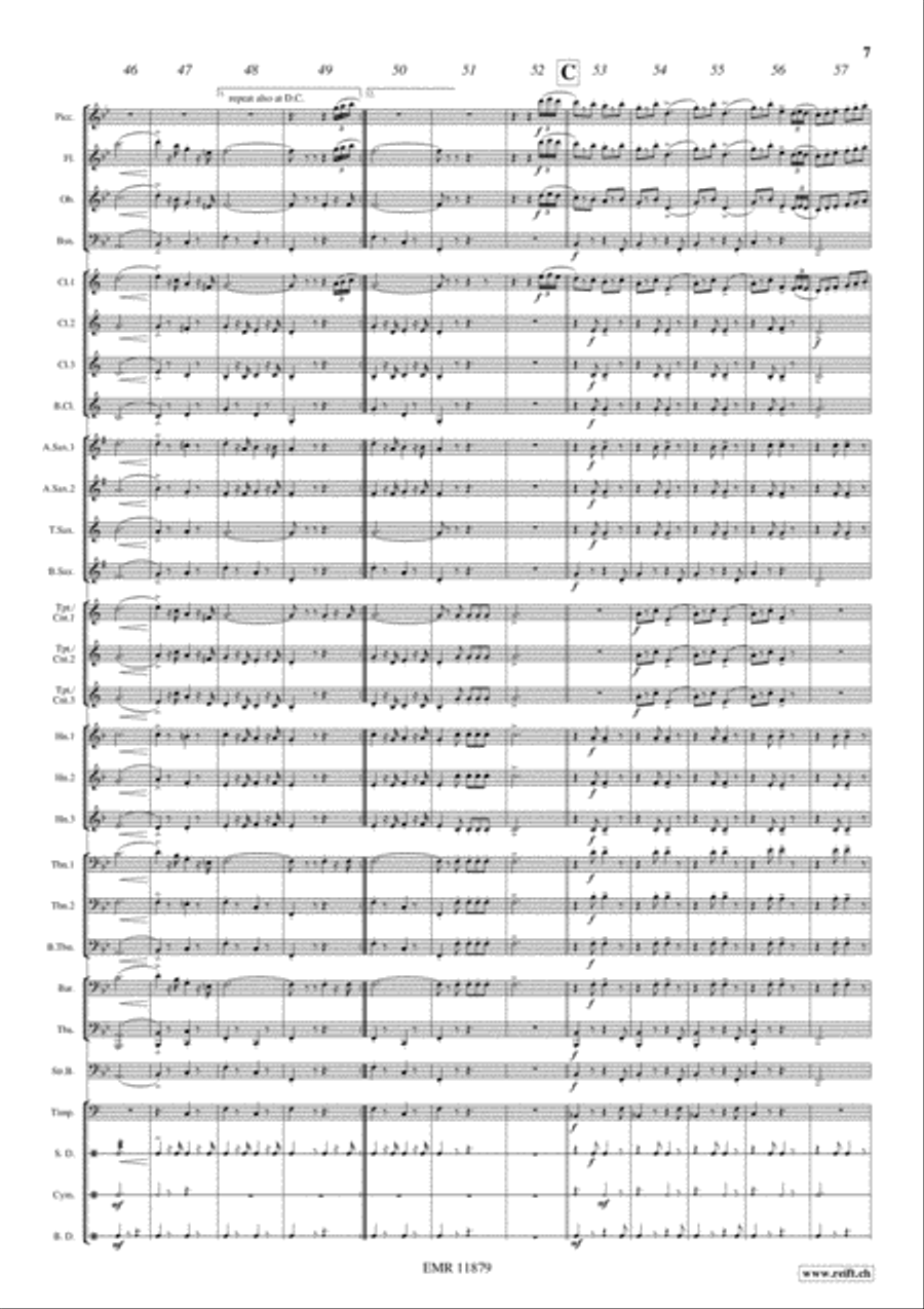 Marche Lorraine Concert Band scores gallery preview page 8