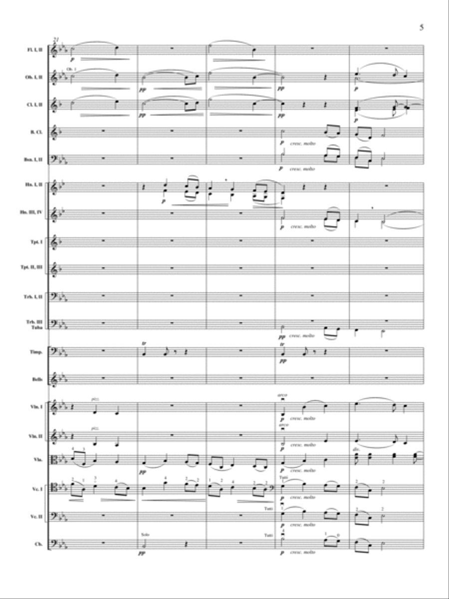Enigma Variations, Op. 36: Nimrod Orchestra scores gallery preview page 6