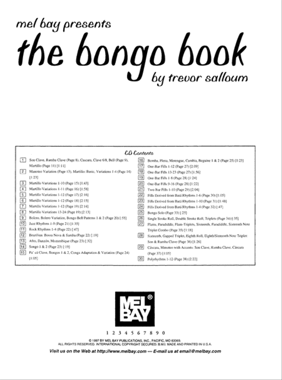 The Bongo Book Percussion scores gallery preview page 3