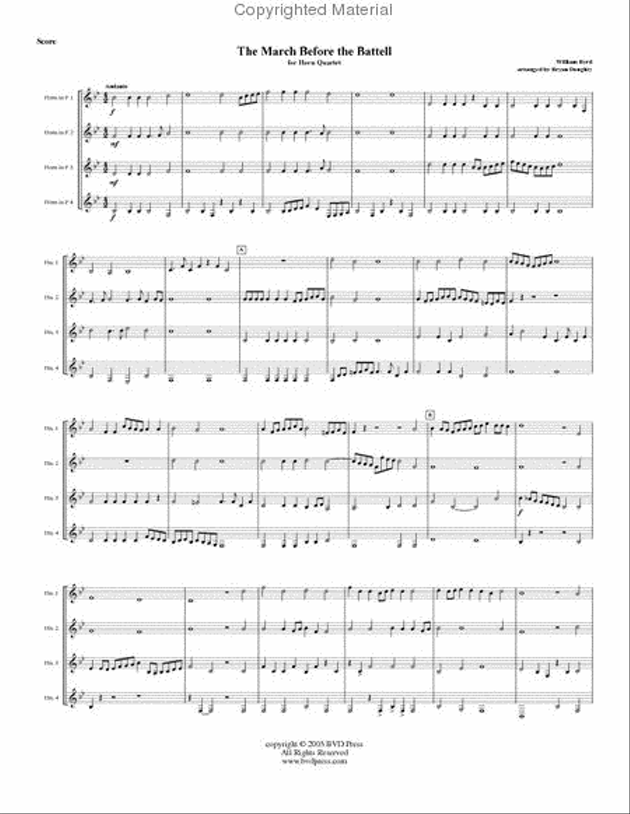 March Before the Battell Horn scores gallery preview page 2