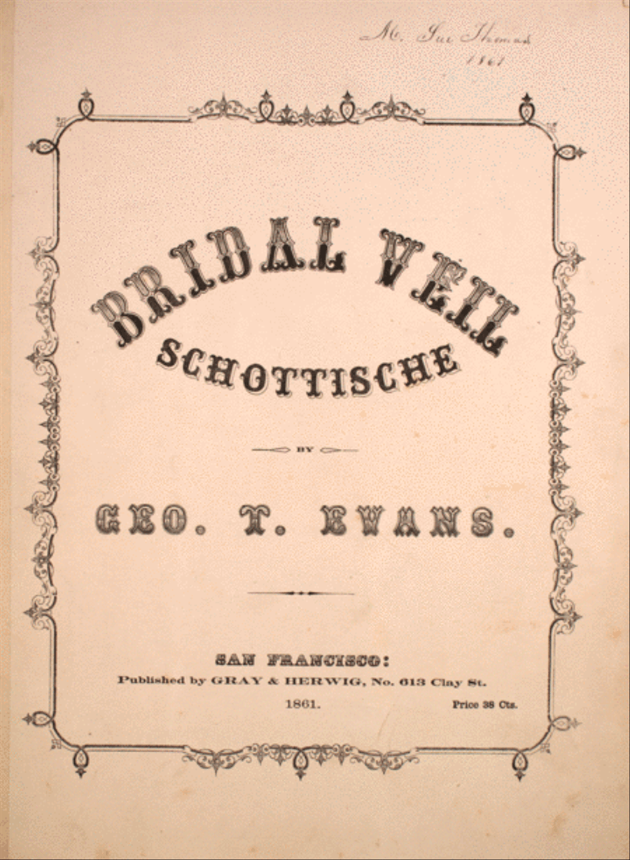 Bridal Veil Schottische Piano Solo scores gallery preview page 1