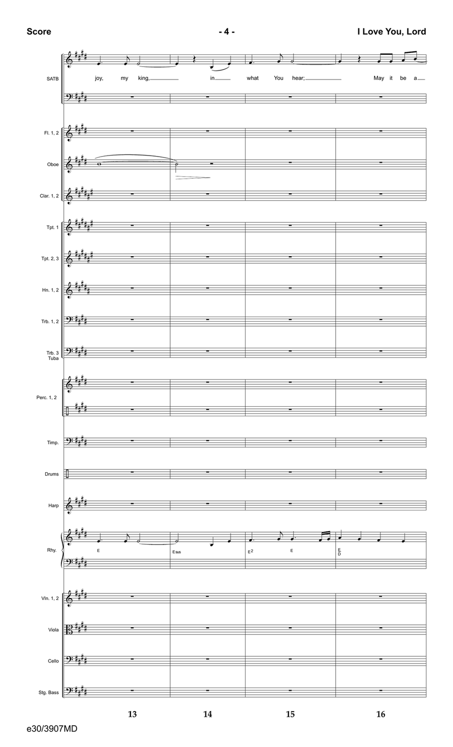 I Love You, Lord - Downloadable Orchestration Set of Parts scores gallery preview page 6