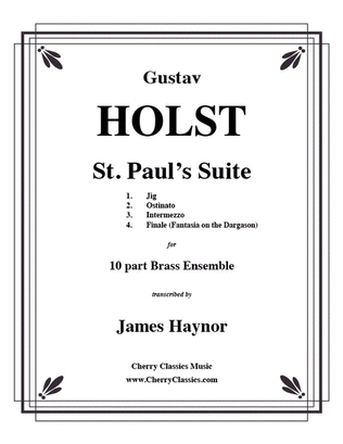 Book cover for St. Paul's Suite for Brass Ensemble
