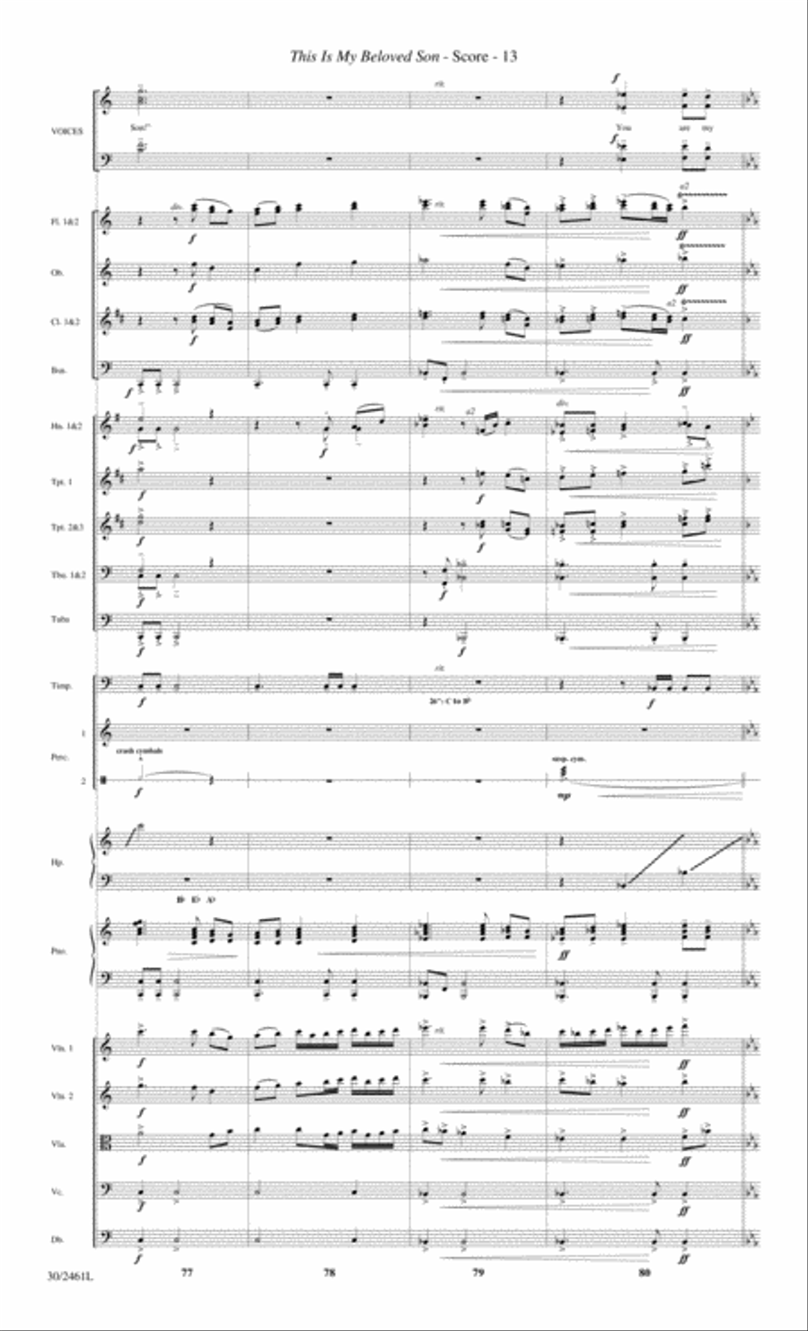 Journey to the Cross - Orchestral Score and Parts Choir scores gallery preview page 15