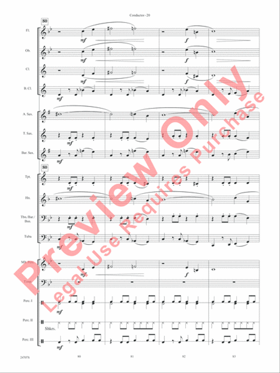 Hooroosh! Concert Band scores gallery preview page 22