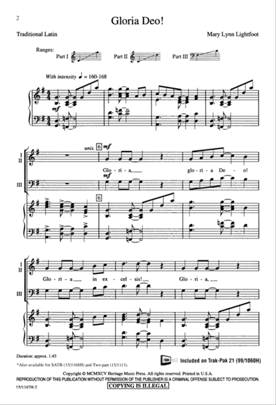 Gloria Deo 3-Part scores gallery preview page 3