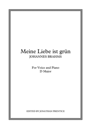 Book cover for Meine Liebe ist grün (D Major)