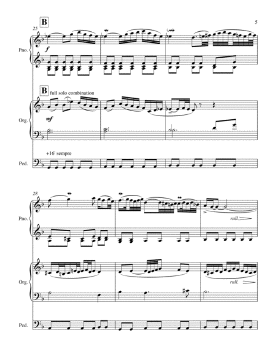 Adagio, BWV 974 (J. S. Bach) PIANO & ORGAN DUET Piano scores gallery preview page 6