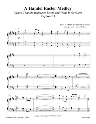 Book cover for A Handel Easter Medley (2 Pianos, 4 Hands)