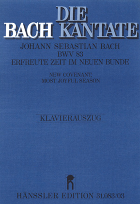 Book cover for New covenant, most joyful season (Erfreute Zeit im neuen Bunde)