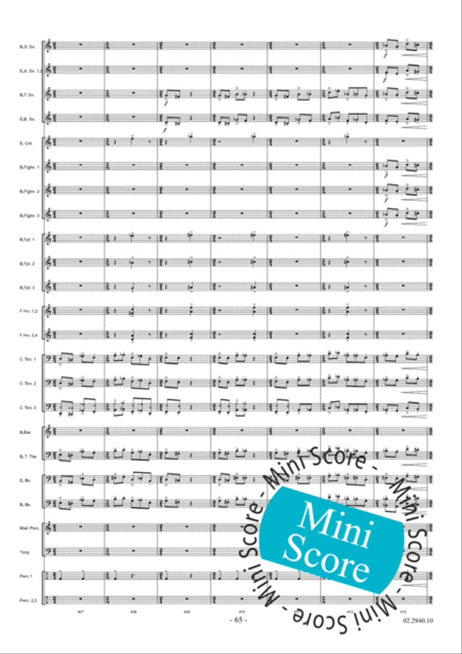 Aurora Fanfare Band scores gallery preview page 71