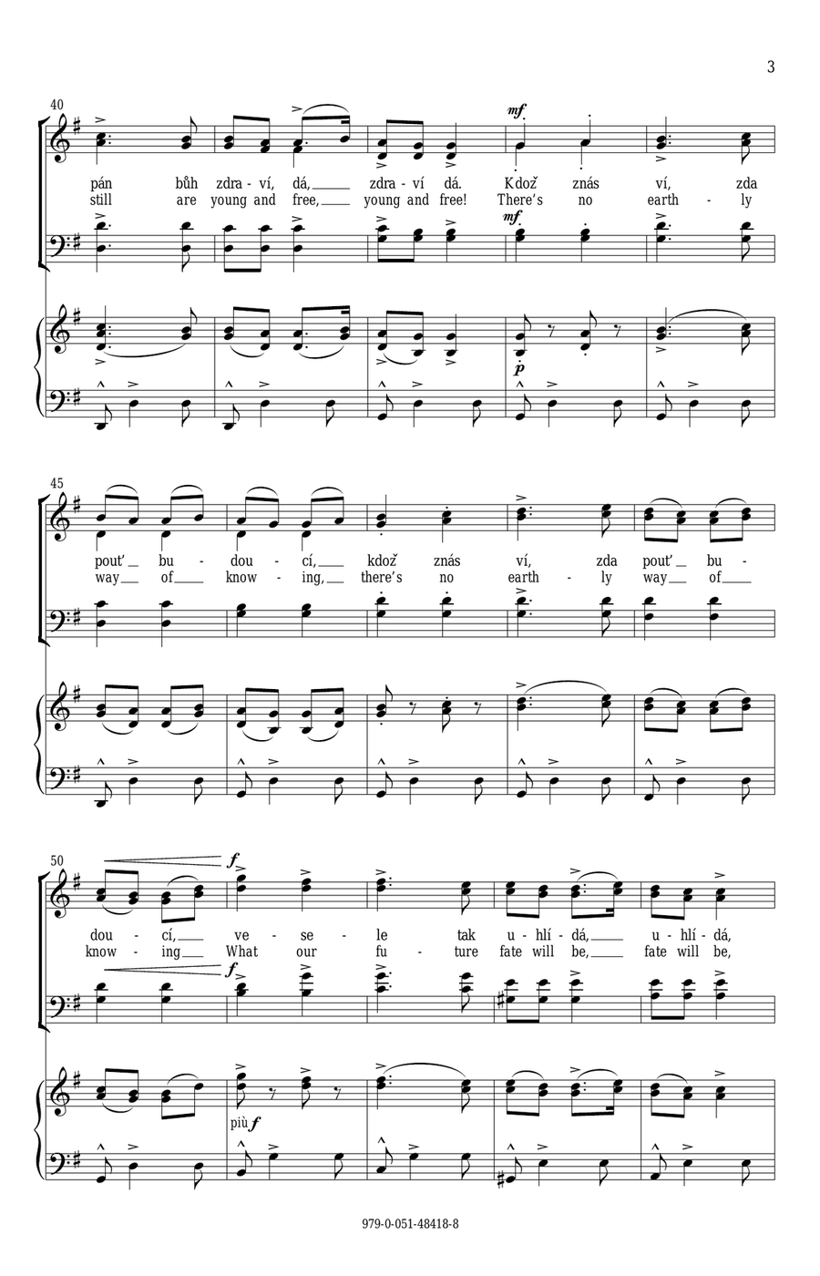 The Bartered Bride The Bartered Bride 4-Part scores gallery preview page 3