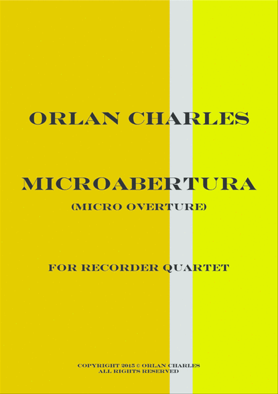 Micro Abertura - Micro Overture - Overture in D minor Small Ensemble scores gallery preview page 1