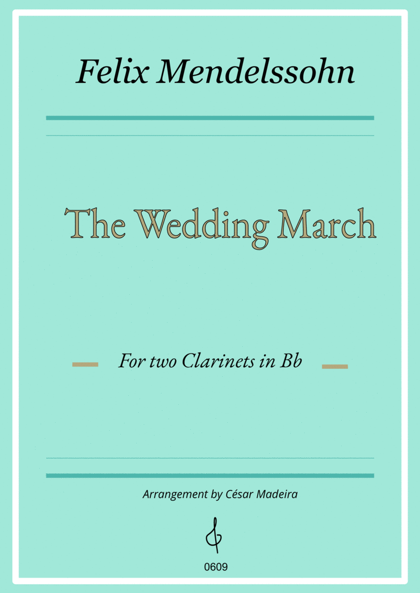 The Wedding March - Clarinet Duet (Full Score) image number null