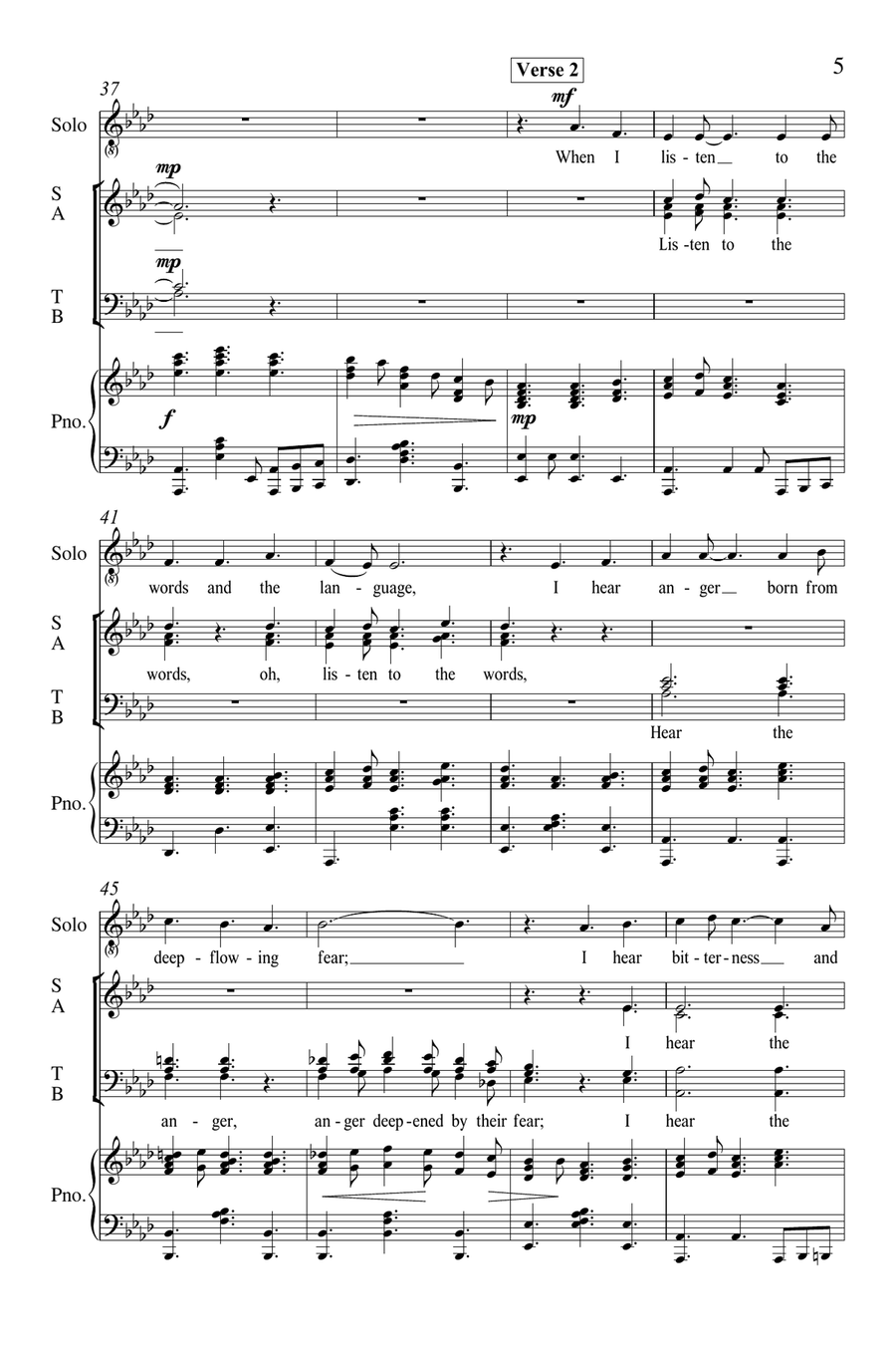 I Will Walk This Way 4-Part scores gallery preview page 4