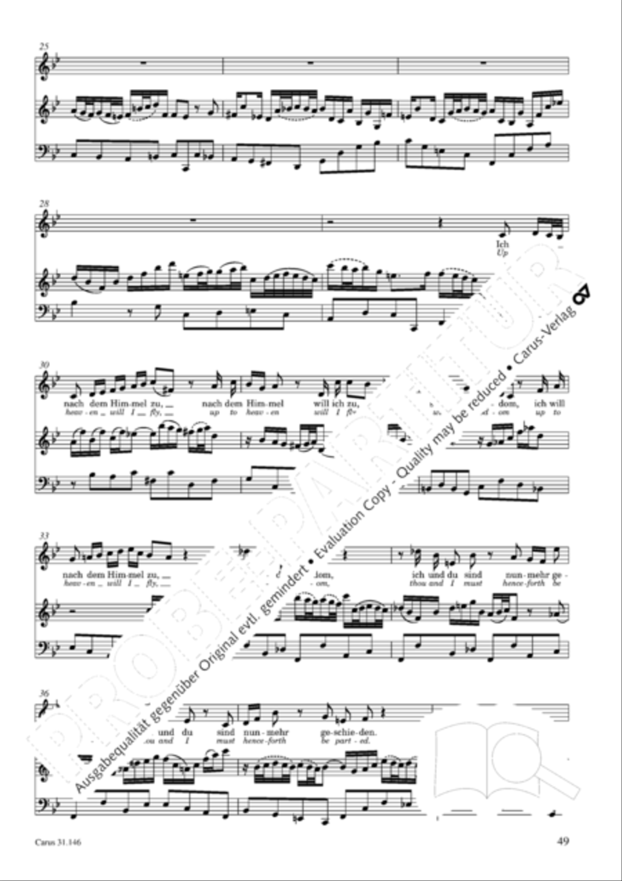 Through bitter tribulation we enter into God's kingdom (Wir mussen durch viel Trubsal in das Reich Gottes eingehen) 4-Part scores gallery preview page 50