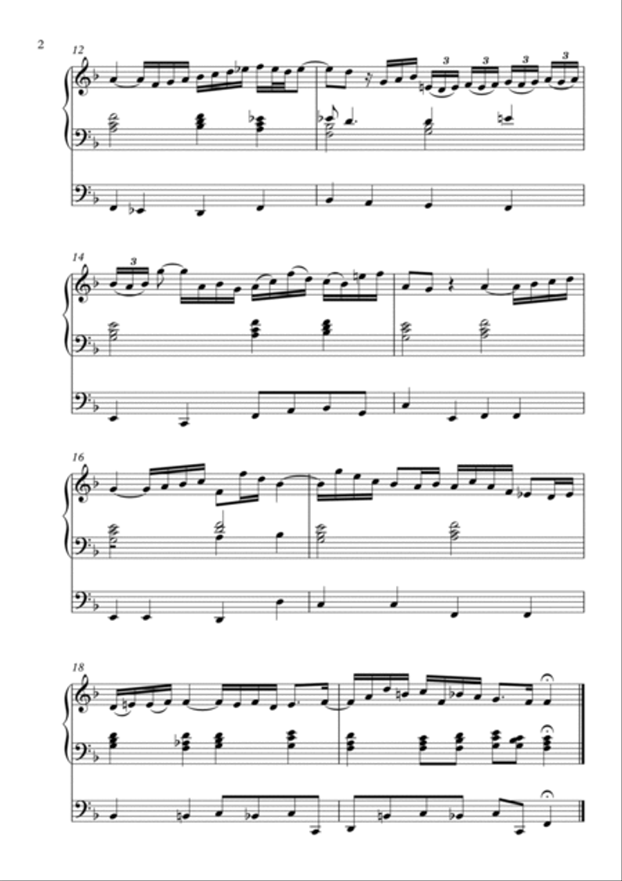 Arioso (BWV 156) by JS Bach - arranged for Organ Organ Solo scores gallery preview page 2