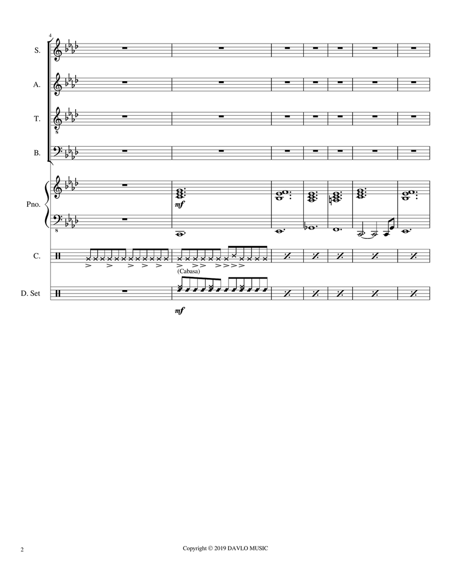 Bottom Of Your Soul 4-Part scores gallery preview page 3