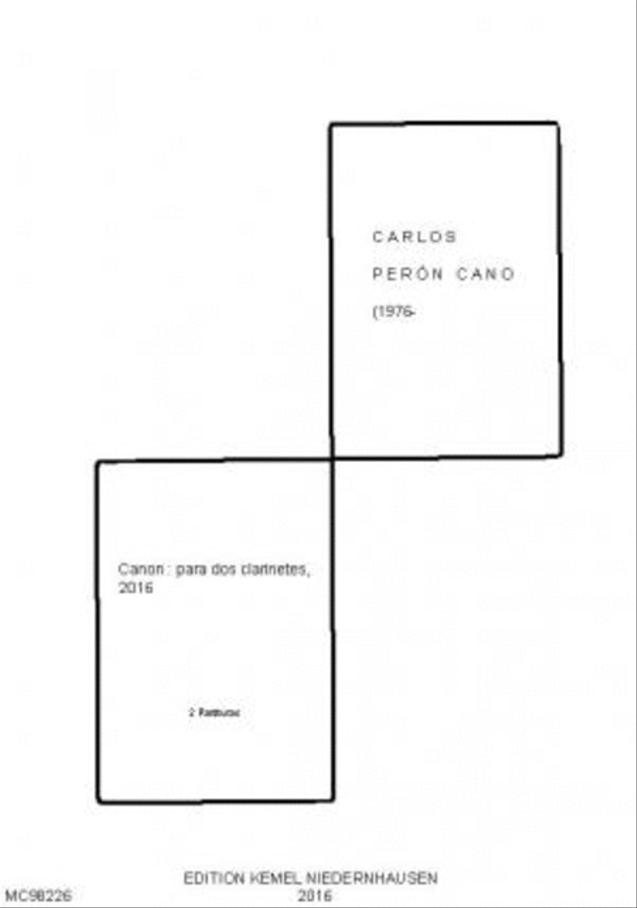 Canon Clarinet Duet scores gallery preview page 1