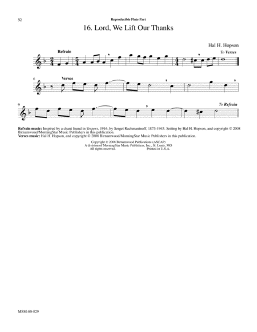 Lord, We Lift Our Thanks Lord, We Lift Our Thanks 4-Part scores gallery preview page 2