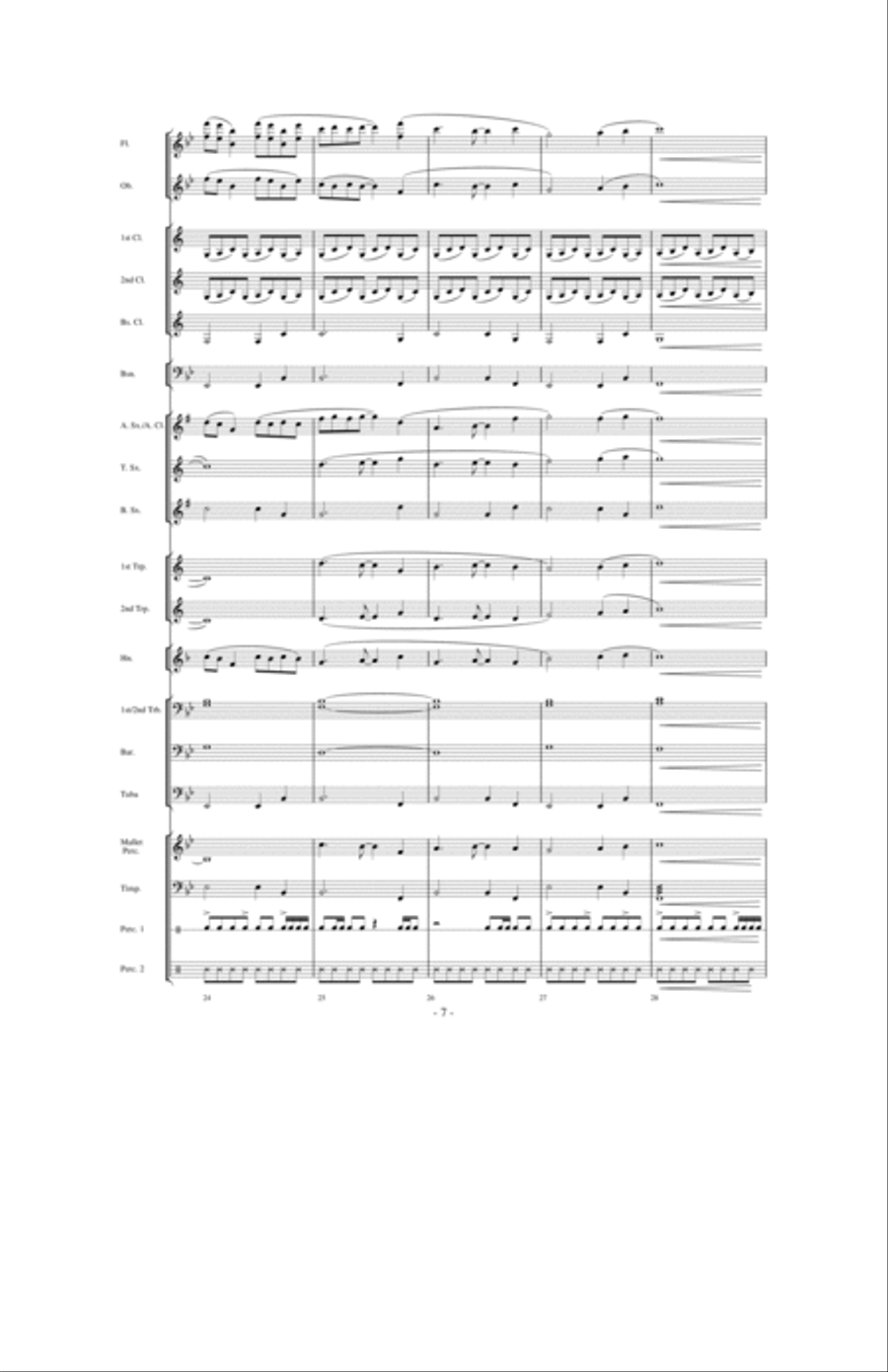 Above the World Concert Band scores gallery preview page 6