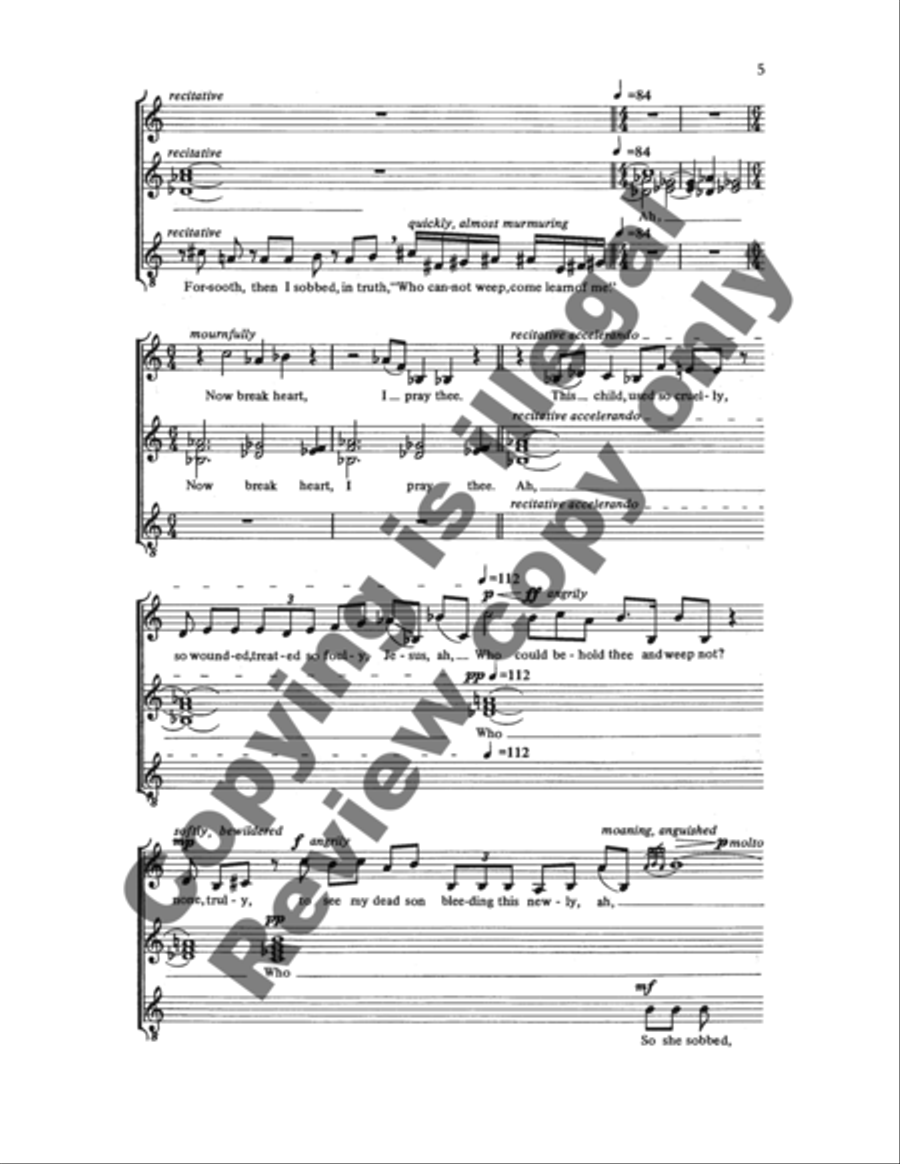 Who Cannot Weep, Come Learn of Me Women's Choir scores gallery preview page 10