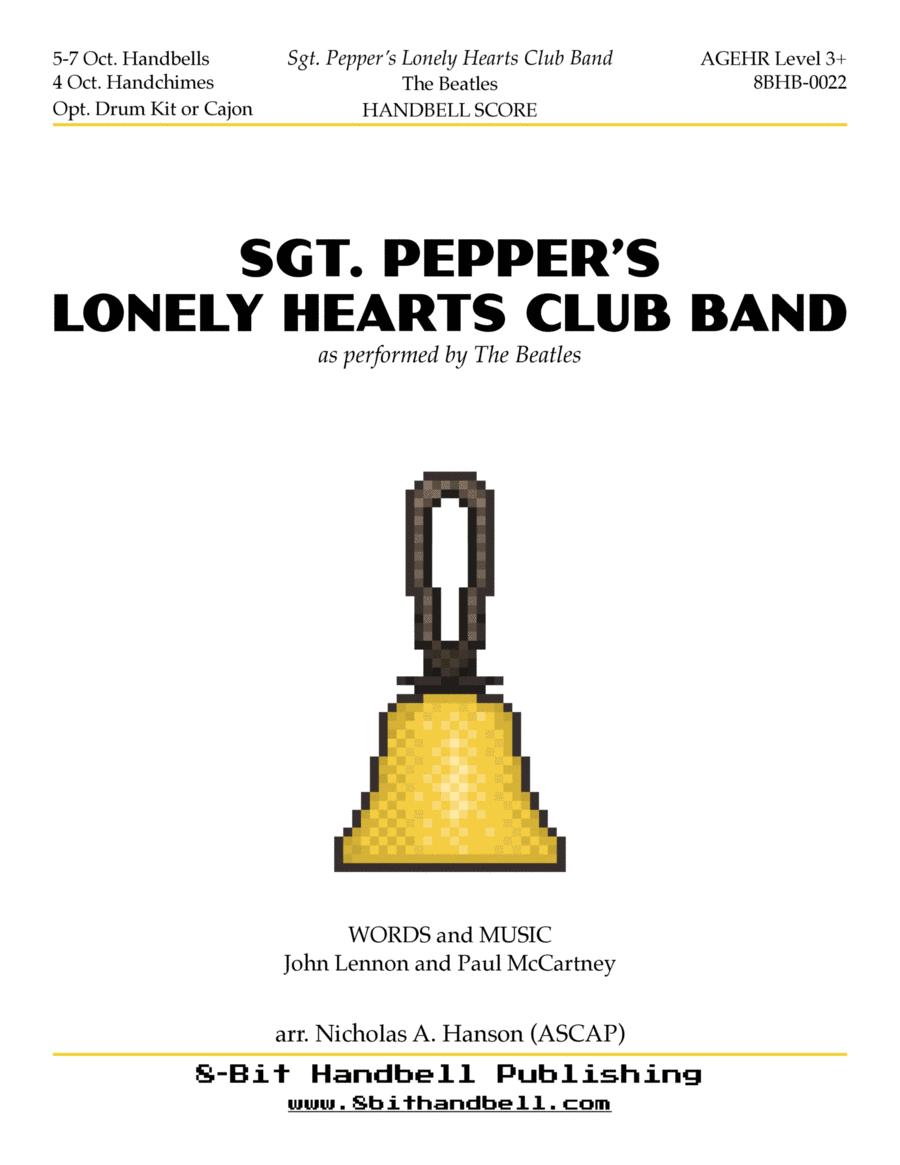 Sgt. Pepper's Lonely Hearts Club Band by The Beatles Handbell Choir - Digital Sheet Music