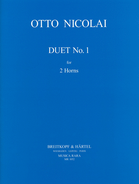 Duets Nos. 1-3 by Otto Nicolai Horn - Sheet Music