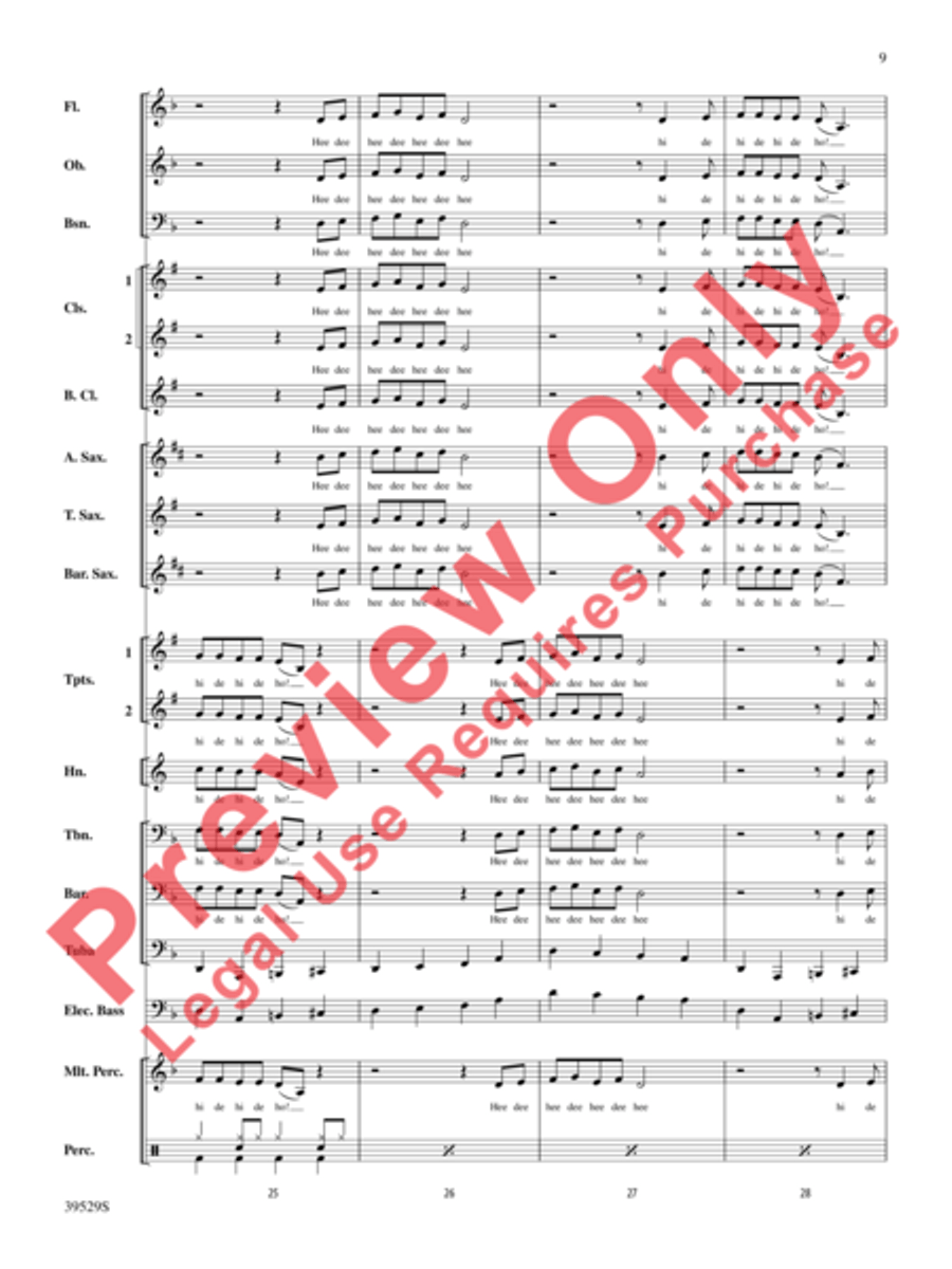 Minnie the Moocher Minnie the Moocher Concert Band scores gallery preview page 10