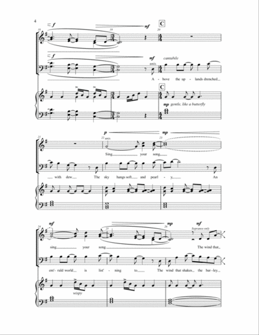 Sing Your Song 4-Part scores gallery preview page 3