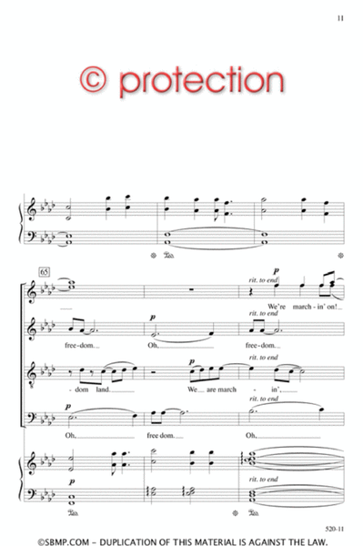 Marchin' to Freedom - SATB image number null