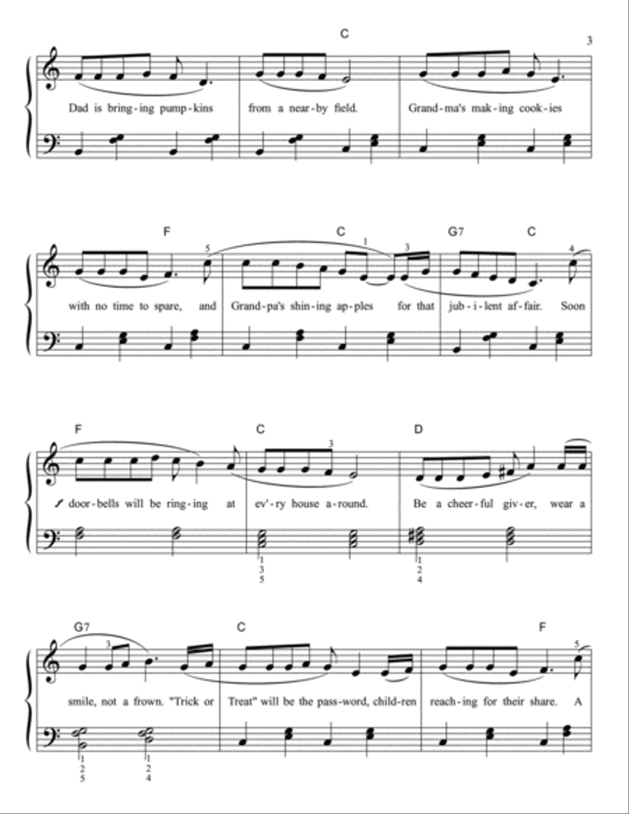 My Halloween Fun Book Level Three Piano Method scores gallery preview page 4
