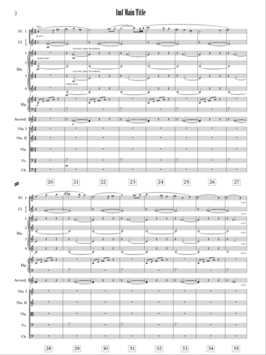 To Kill A Mockingbird - Main Title - Score Only Full Orchestra scores gallery preview page 4