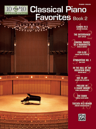 Book cover for 10 for 10 Sheet Music -- Classical Piano Favorites