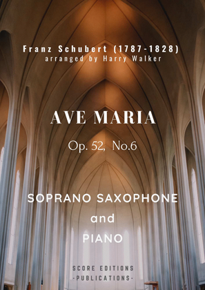 Book cover for Schubert: Ave Maria (for Soprano Saxophone and Piano)