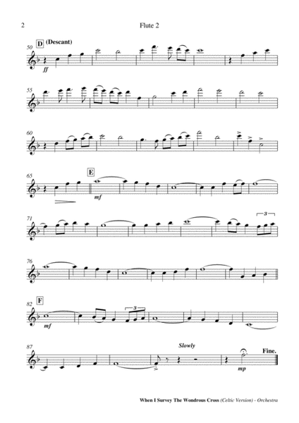 When I Survey The Wondrous Cross (Celtic Version) - Orchestra [F Major] Score and Parts image number null
