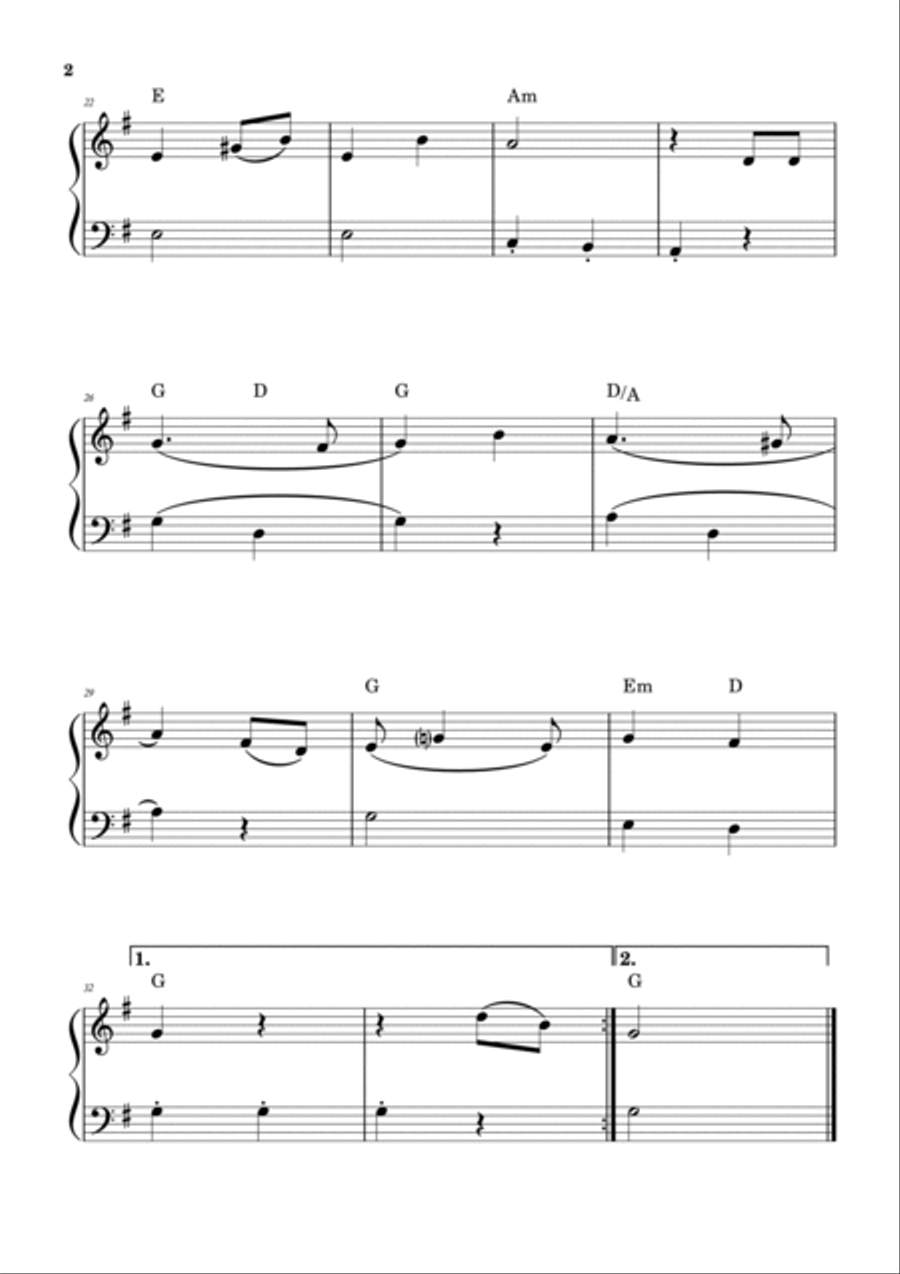 4th of July for Beginners: six patriotic songs arranged for easy piano Easy Piano scores gallery preview page 5