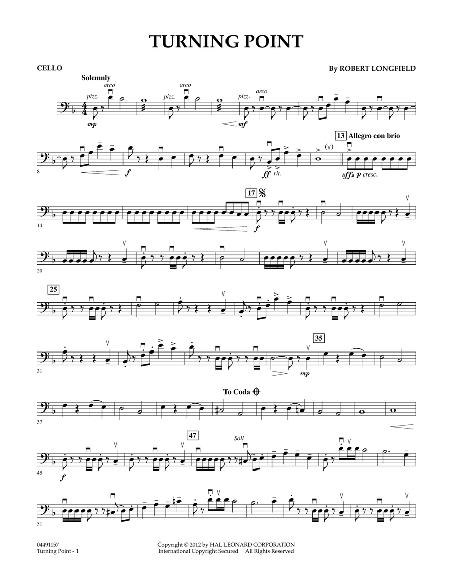 Turning Point - Cello Orchestra scores gallery preview page 1