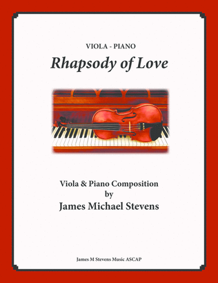Book cover for Rhapsody of Love - Romantic Viola