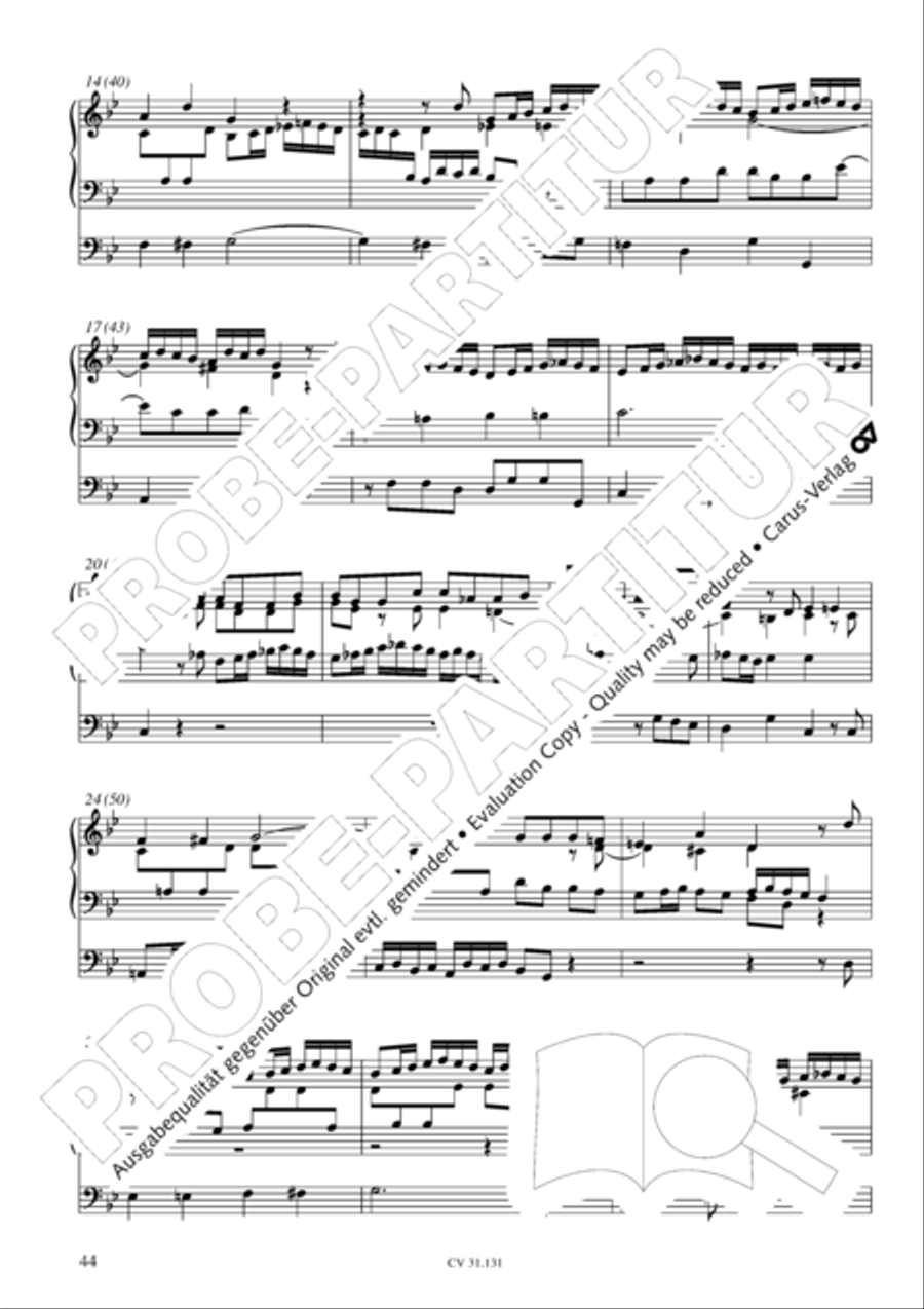 Form the deep, Lord, cried I, Lord, to Thee (Aus der Tiefe rufe ich, Herr, zu dir) 4-Part scores gallery preview page 45