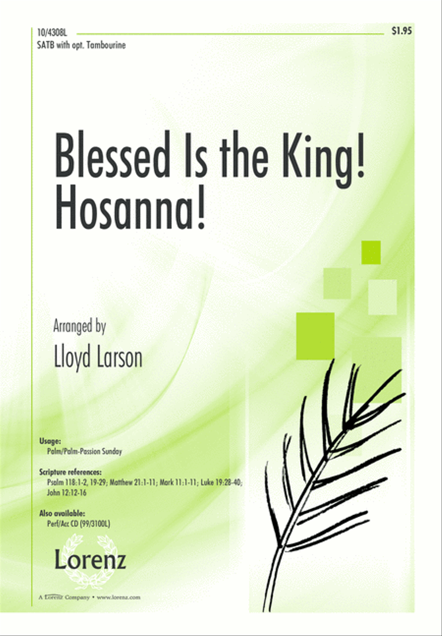 Blessed Is the King! Hosanna! 4-Part scores gallery preview page 1