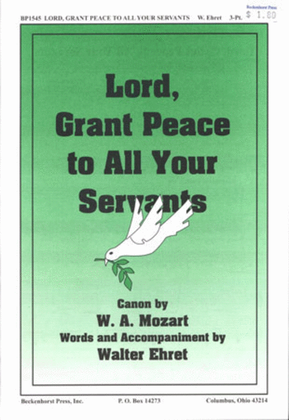 Book cover for Lord, Grant Peace to All Your Servants